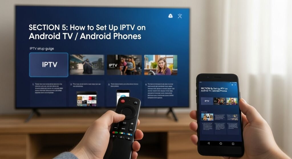 SECTION 5: How to Set Up IPTV on Android TV / Android Phones