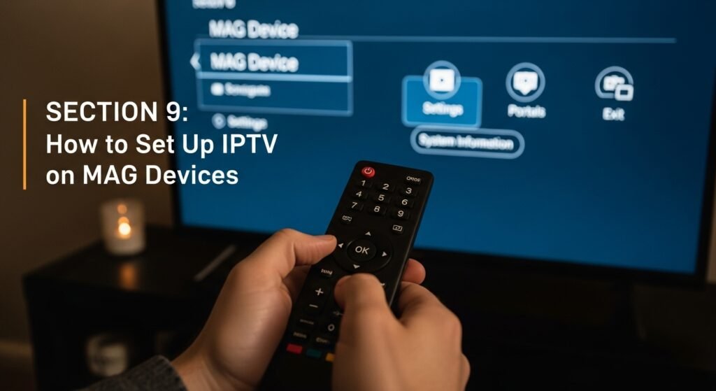 SECTION 9: How to Set Up IPTV on MAG Devices